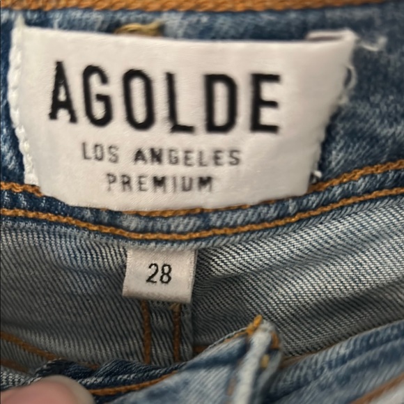 Agolde Women's Straight Leg Jeans - Light Blue - Picture 3 of 9